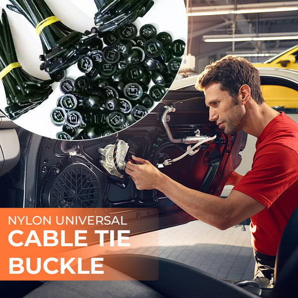 FixBind Self-Locking Zip Ties with Button & Pin Lock