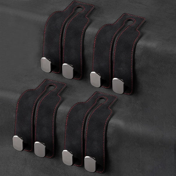 Eptchn TwinHook Leather Car 2-in-1 Leather Car Storage Hook